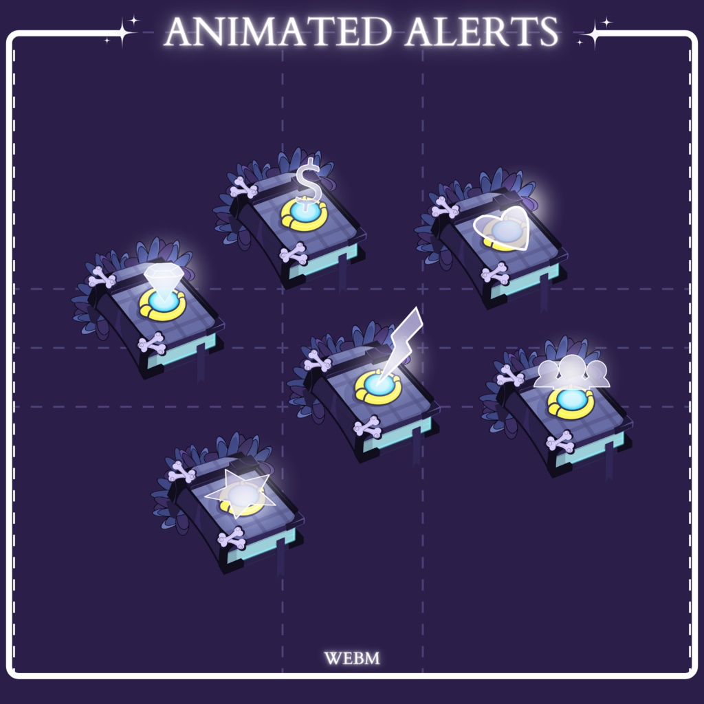 DARK - GOTHIC - Stream Overlay Pack Animated - BE RIGHT BACK - OFFLINE - STREAM ENDING - STARTING SOON - TWITCH - YOUTUBE