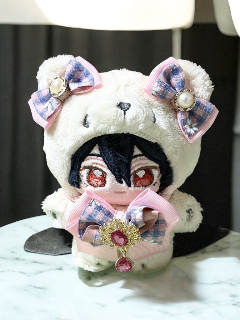 あんスタ いつぬい リボンチョーカー 耳飾り ピンク 一緒に暮らすぬい