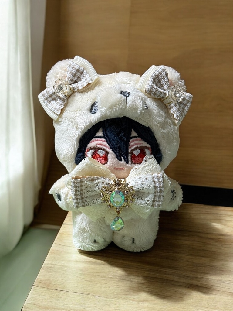 あんスタ いつぬい リボンチョーカー 耳飾り アンティークホワイト 一緒に暮らすぬい