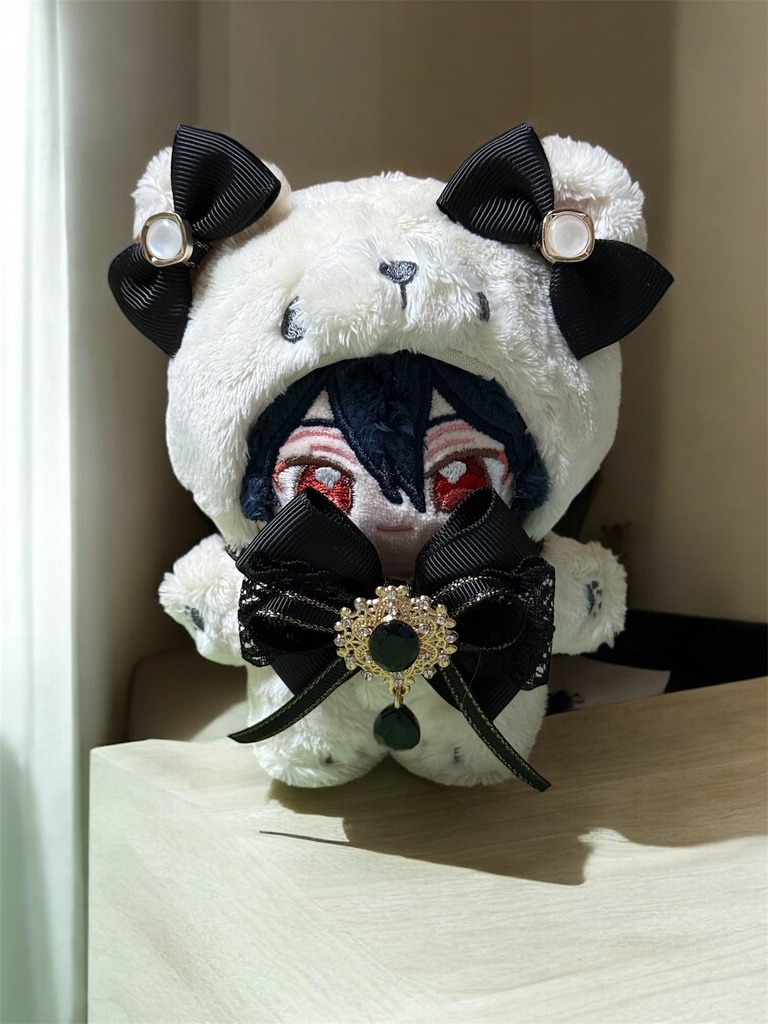 あんスタ いつぬい リボンチョーカー 耳飾り ブラック 一緒に暮らすぬい