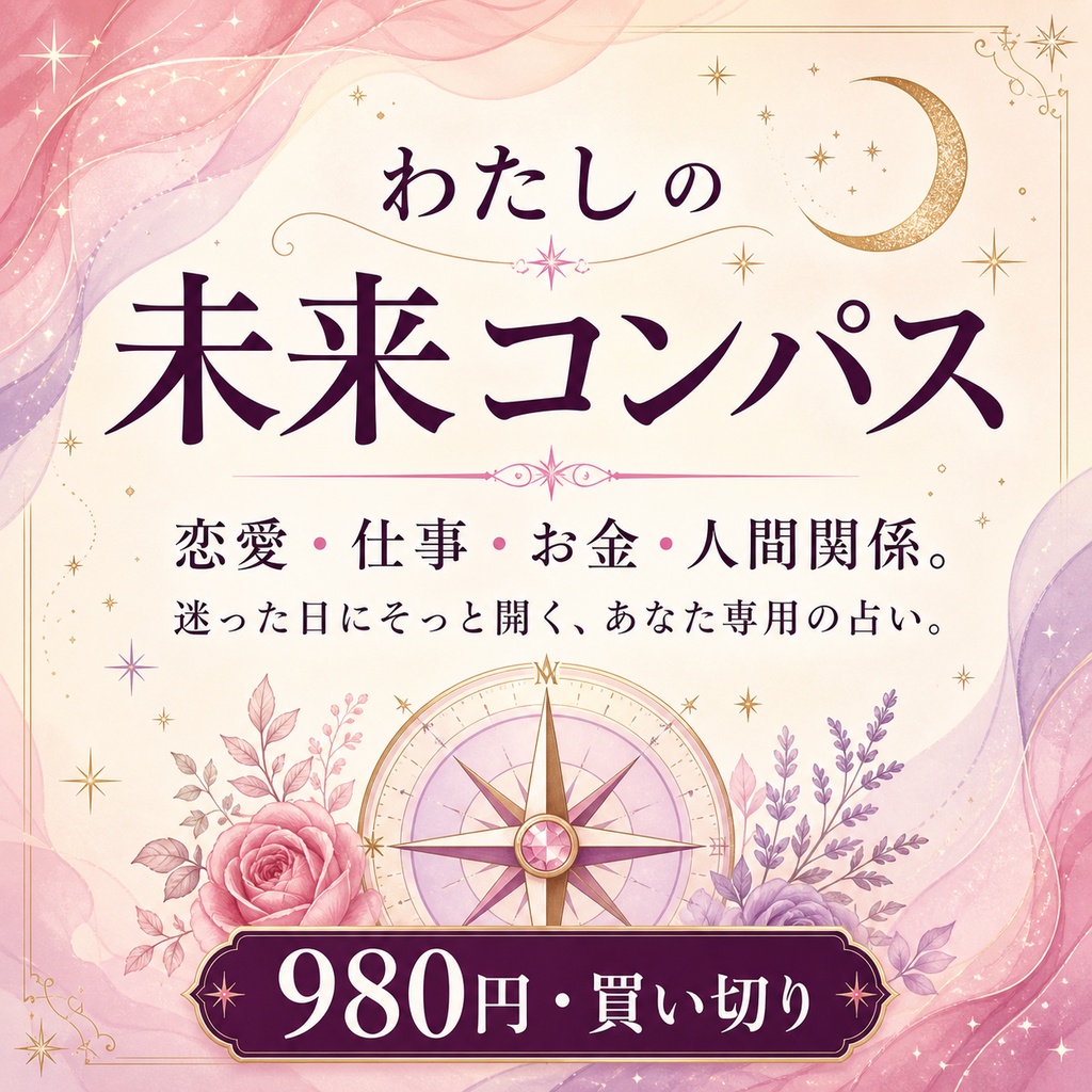 わたしの未来コンパス｜恋愛・仕事・お金・人間関係をやさしく占うブラウザツール