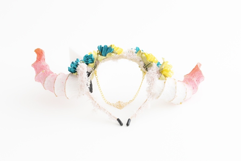 角カチューシャ 春 お花 【炭水化物】