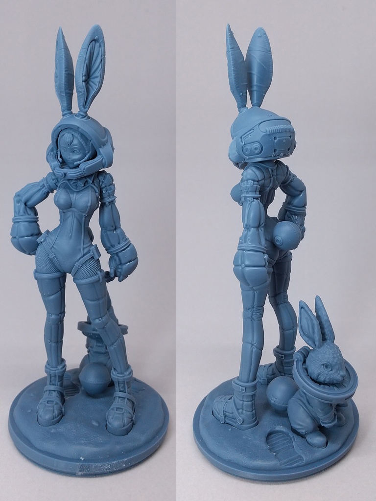 「バニ娘とウサギ」