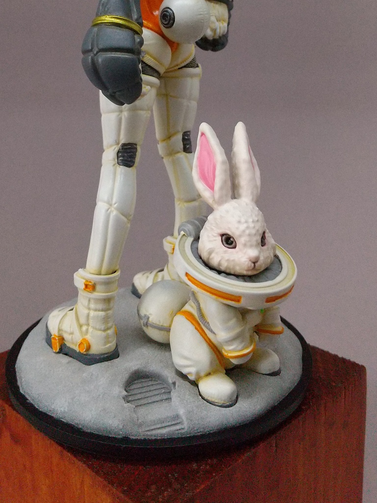 「バニ娘とウサギ」