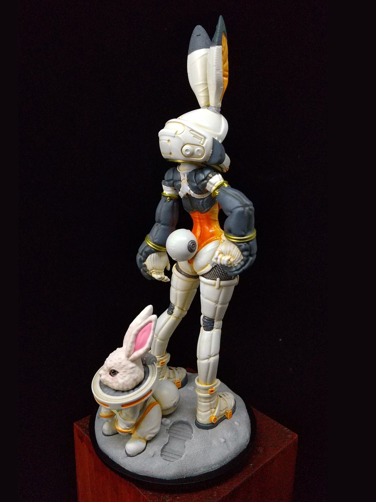 「バニ娘とウサギ」