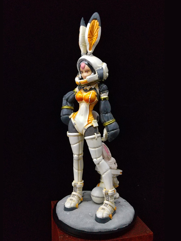 「バニ娘とウサギ」