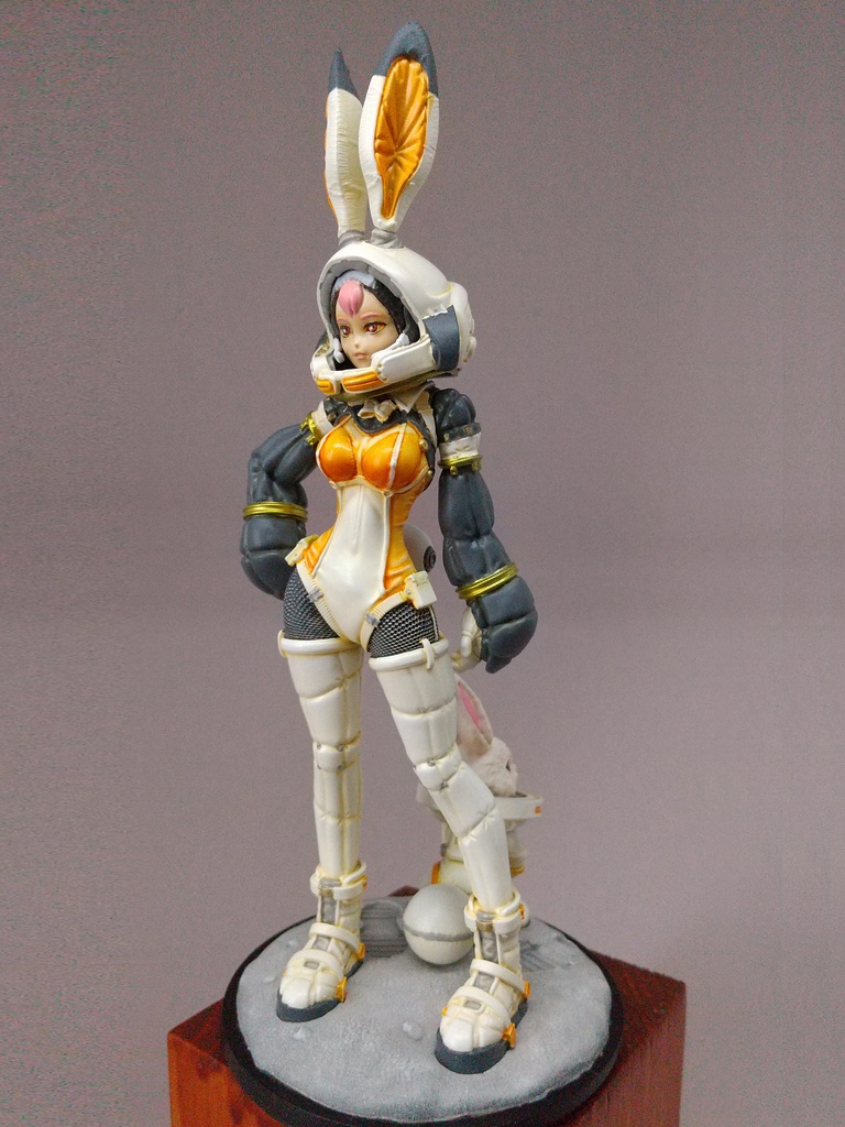 「バニ娘とウサギ」