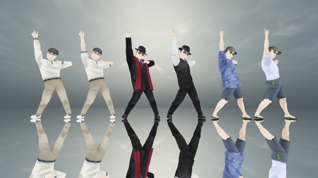 バーコードおじさんV3専用衣装 / オリジナル3D衣装データ