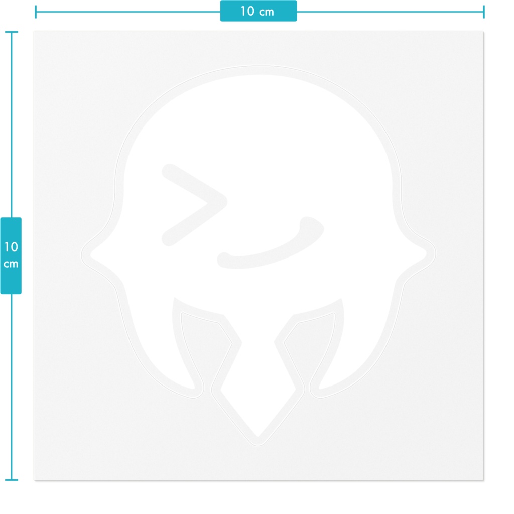 創好リナ ロゴステッカー White