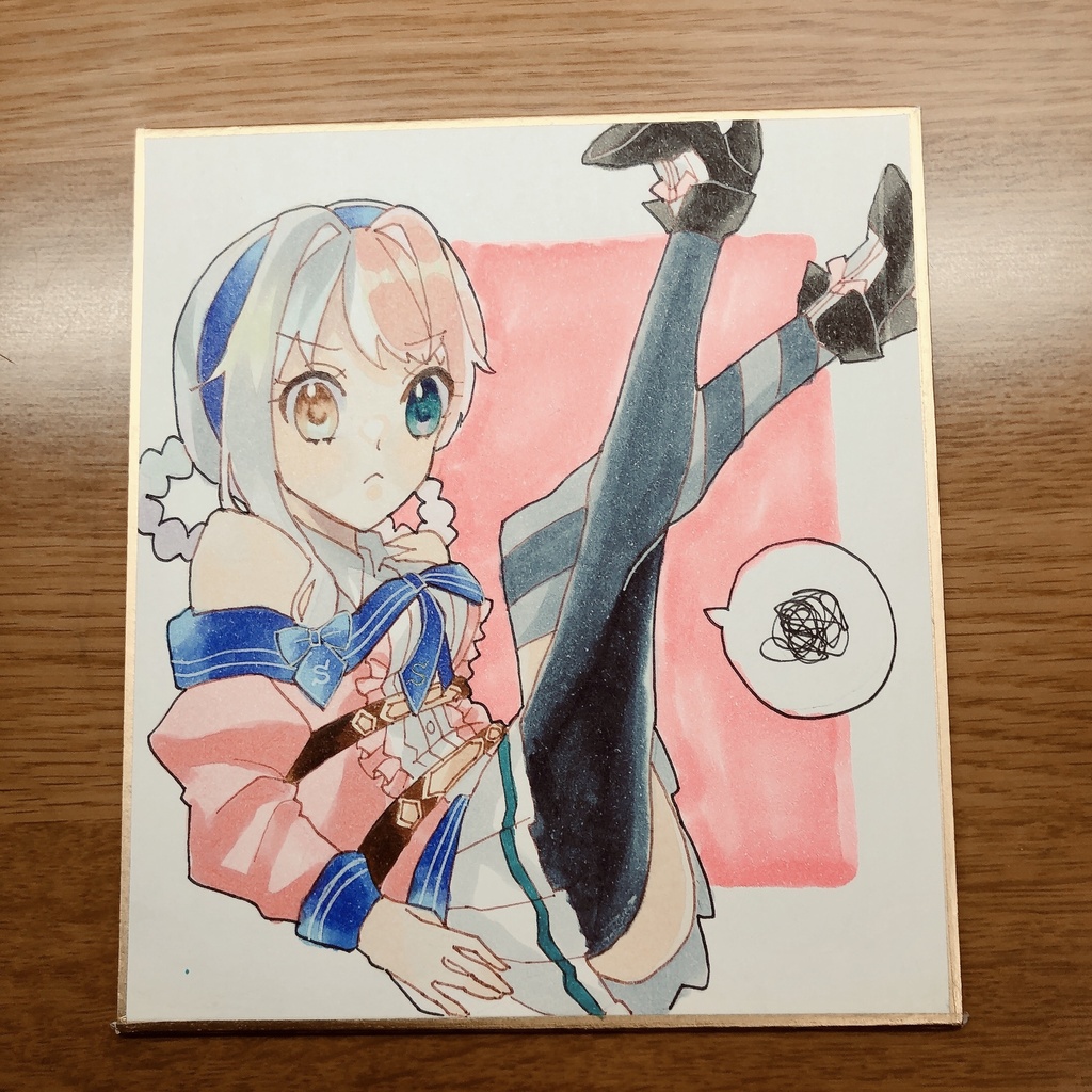 ミニ色紙　箱詰め朱理ちゃん