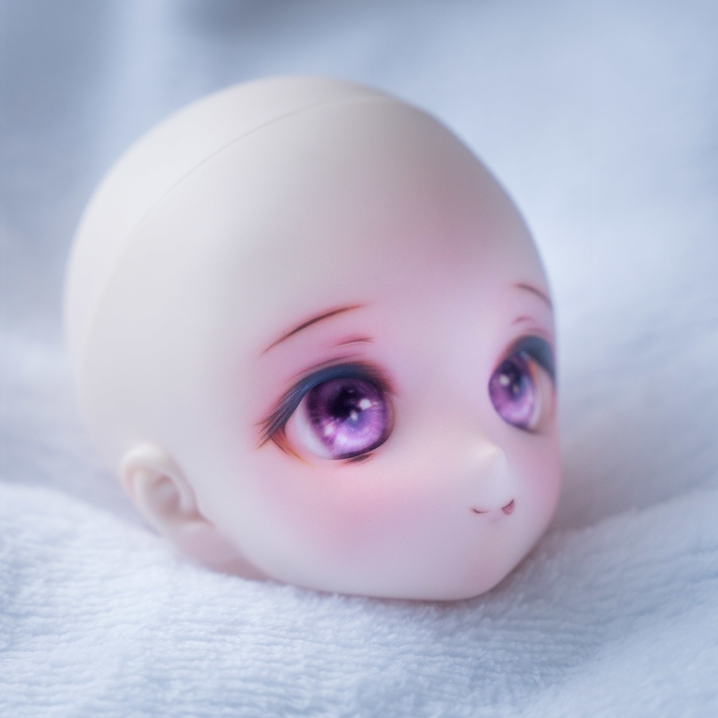 DDH-28(セミホワイト肌)カスタムヘッド+おまけアイ 難あり