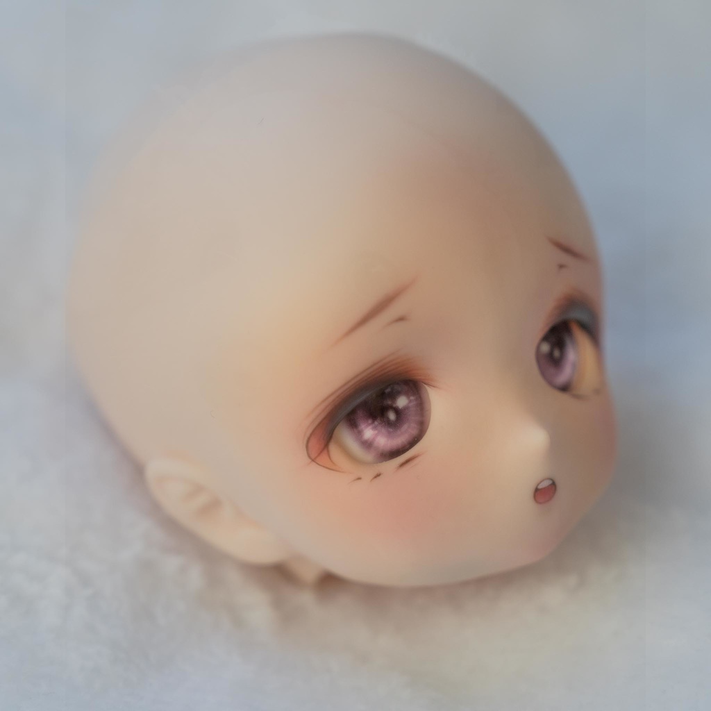 DDH-01(セミホワイト肌)カスタムヘッド+おまけアイ 難あり