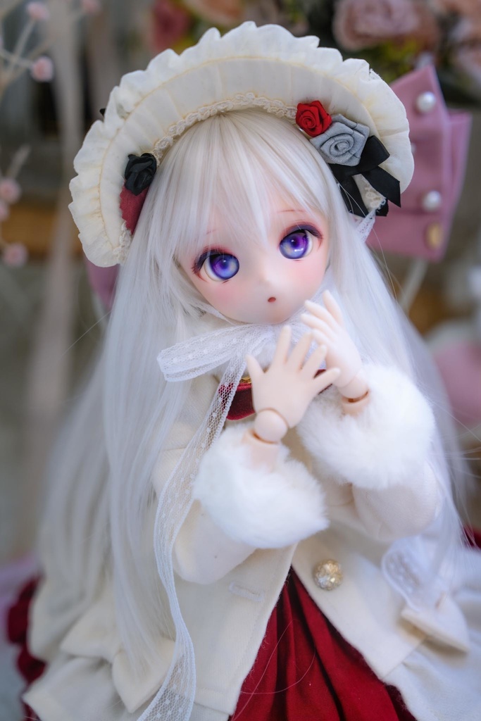 DDH-28（セミホワイト肌）カスタムヘッド＋おまけアイ
