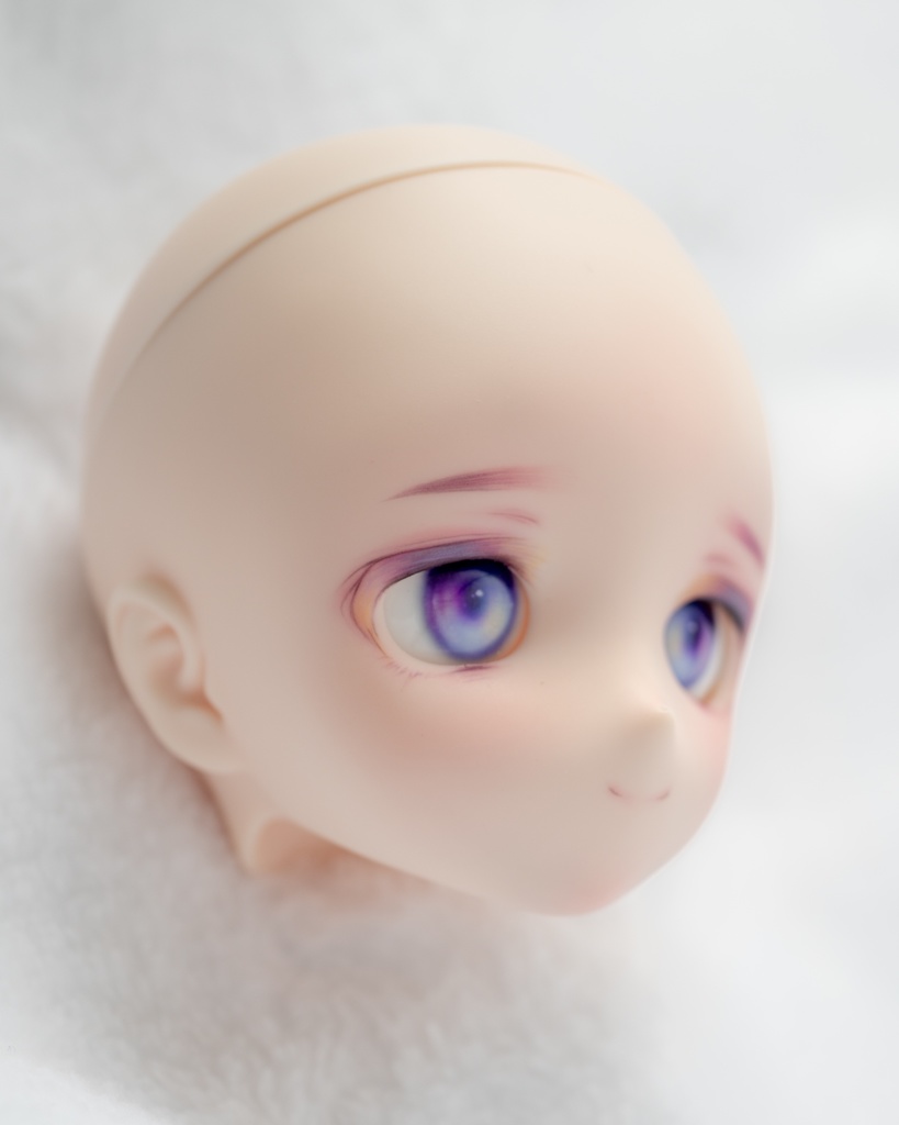 DDH-28(セミホワイト肌)カスタムヘッド+おまけアイ ソフビ盛り難あり