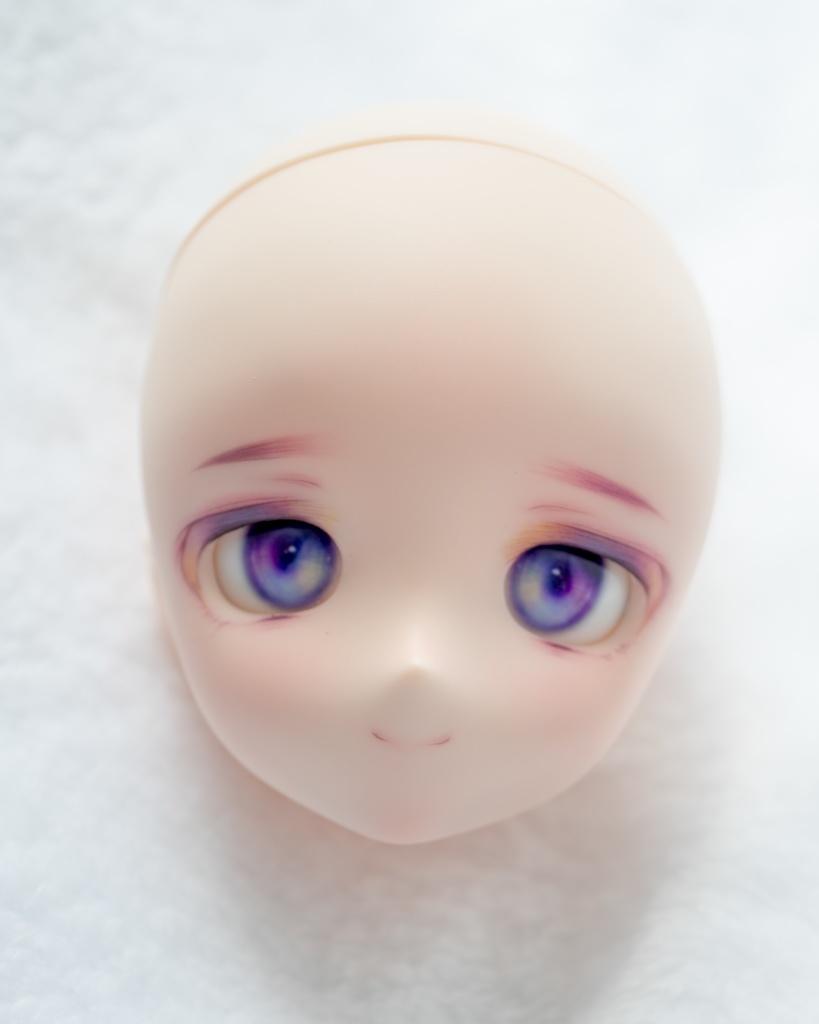 DDH-28(セミホワイト肌)カスタムヘッド+おまけアイ ソフビ盛り難あり