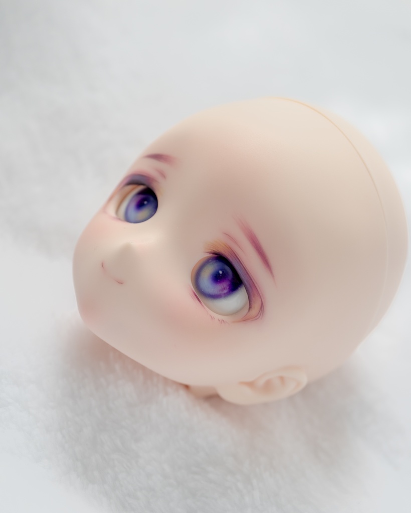 DDH-28(セミホワイト肌)カスタムヘッド+おまけアイ ソフビ盛り難あり