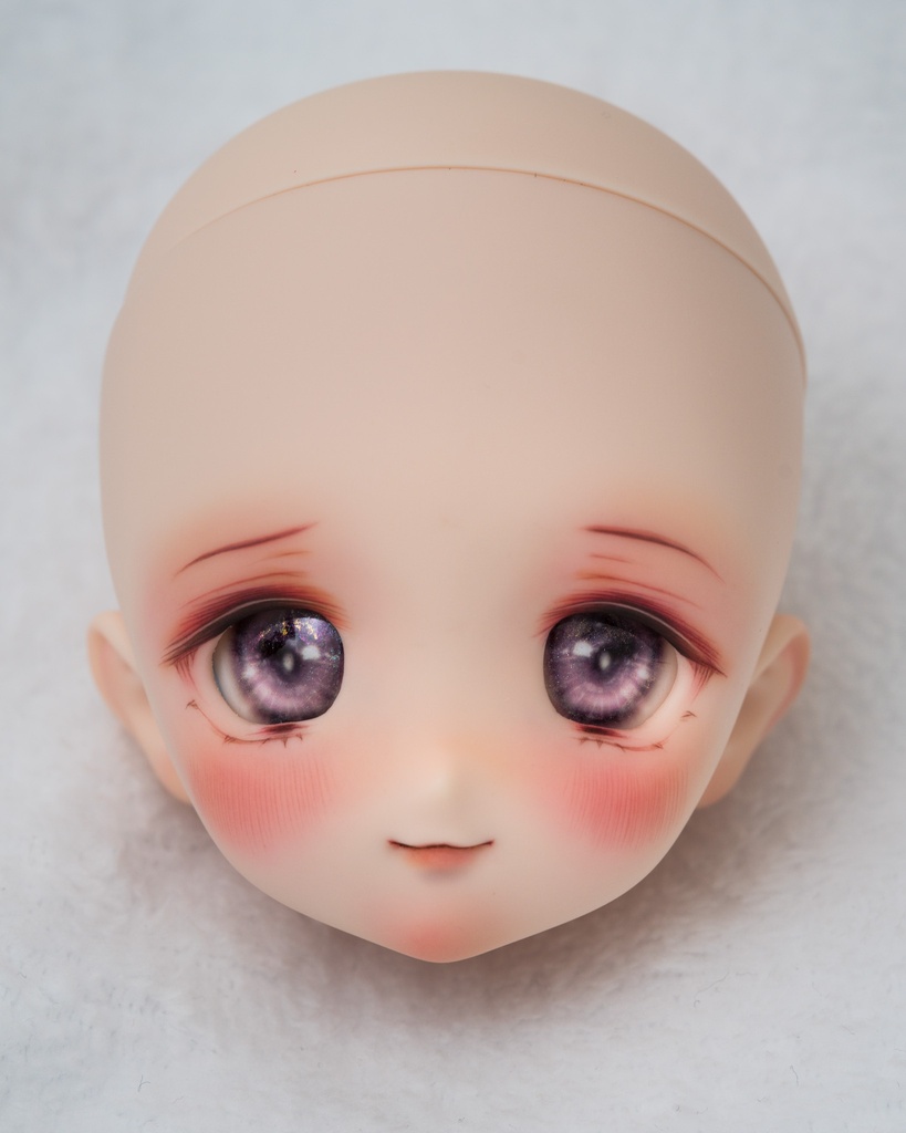 DDH-22(セミホワイト肌)カスタムヘッド+おまけアイ ソフビ盛り削りあり 難あり