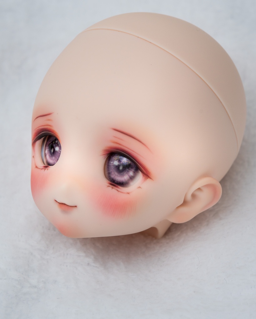 DDH-22(セミホワイト肌)カスタムヘッド+おまけアイ ソフビ盛り削りあり 難あり
