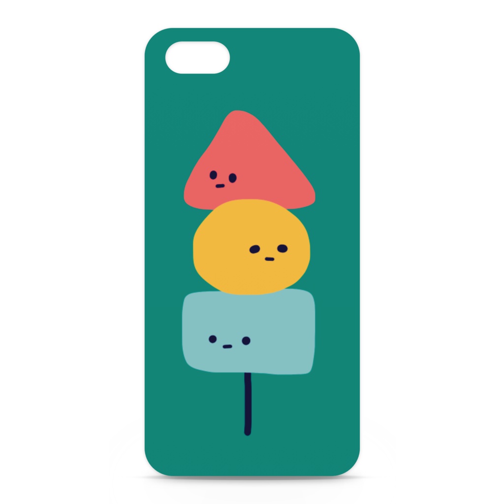 おでんのiPhoneケース(青緑)
