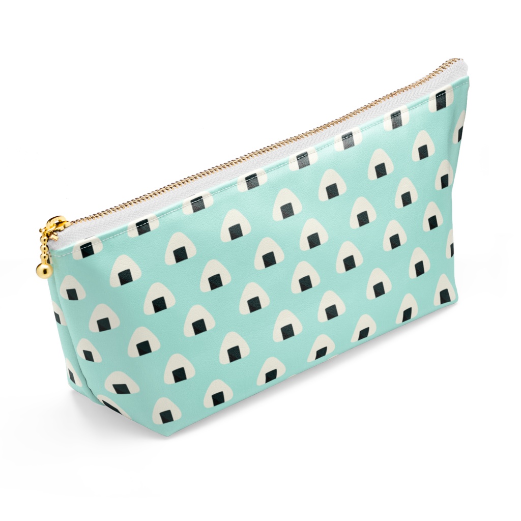 おにぎりのポーチ。(水色)