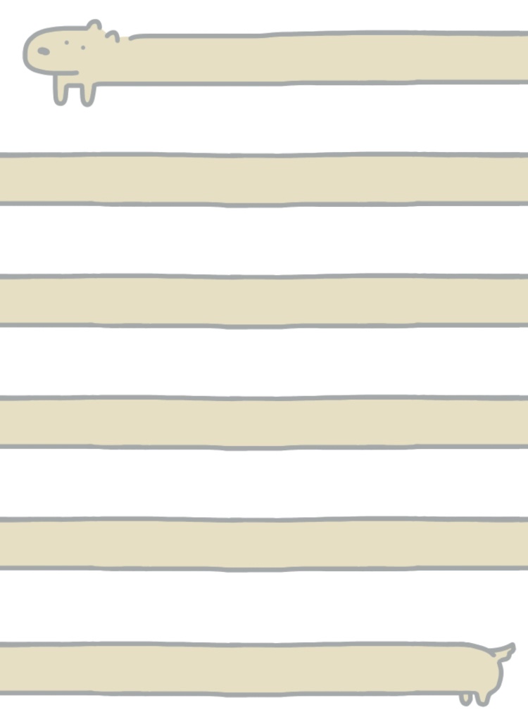 長すぎ!Tシャツ。(犬)