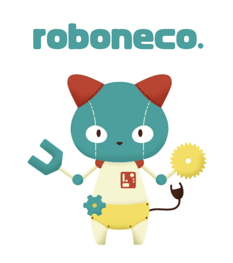 ロボねこちゃんのアクリルキーホルダー。