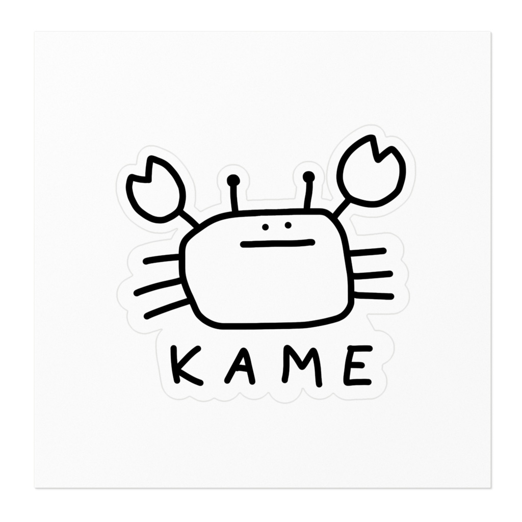 さめのステッカー。(いか)