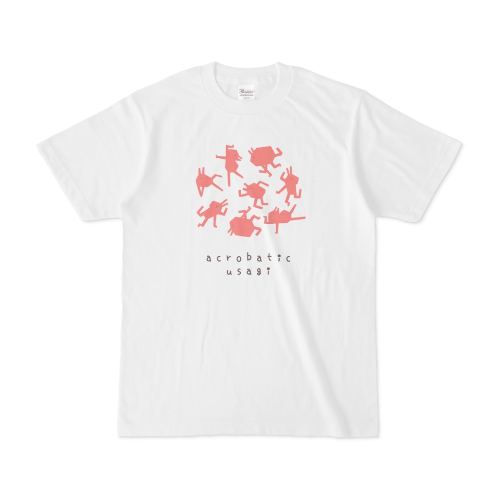 アクロバティックウサギのTシャツ。