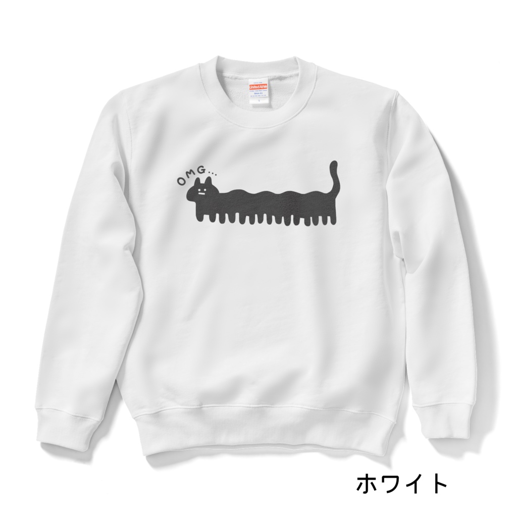 パノラマ失敗ねこスウェット。