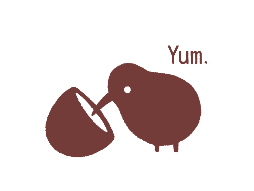 キウイもぐもぐキウイTシャツ。