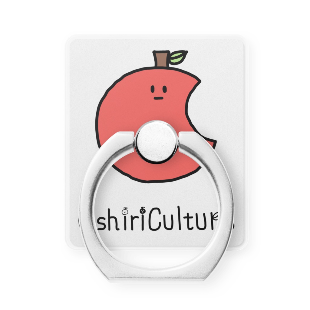 ちびりんごスマホリング【赤りんご版】