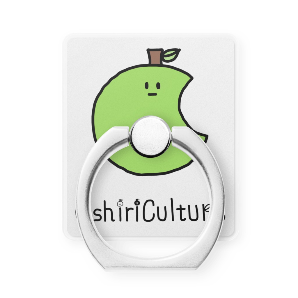 ちびりんごスマホリング【青りんご版】