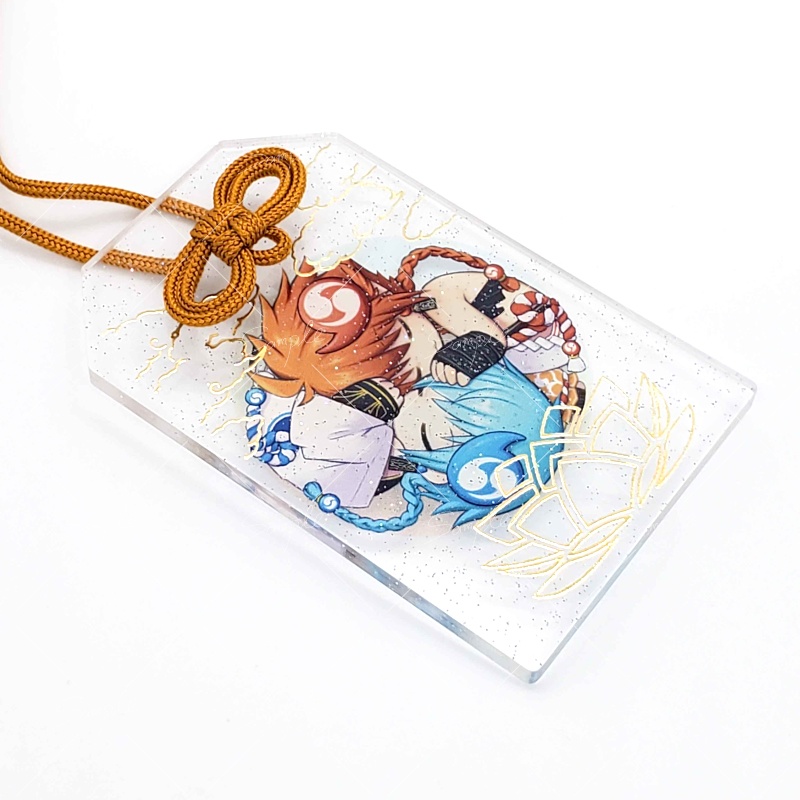 レフライ お守り風アクリルキーホルダー