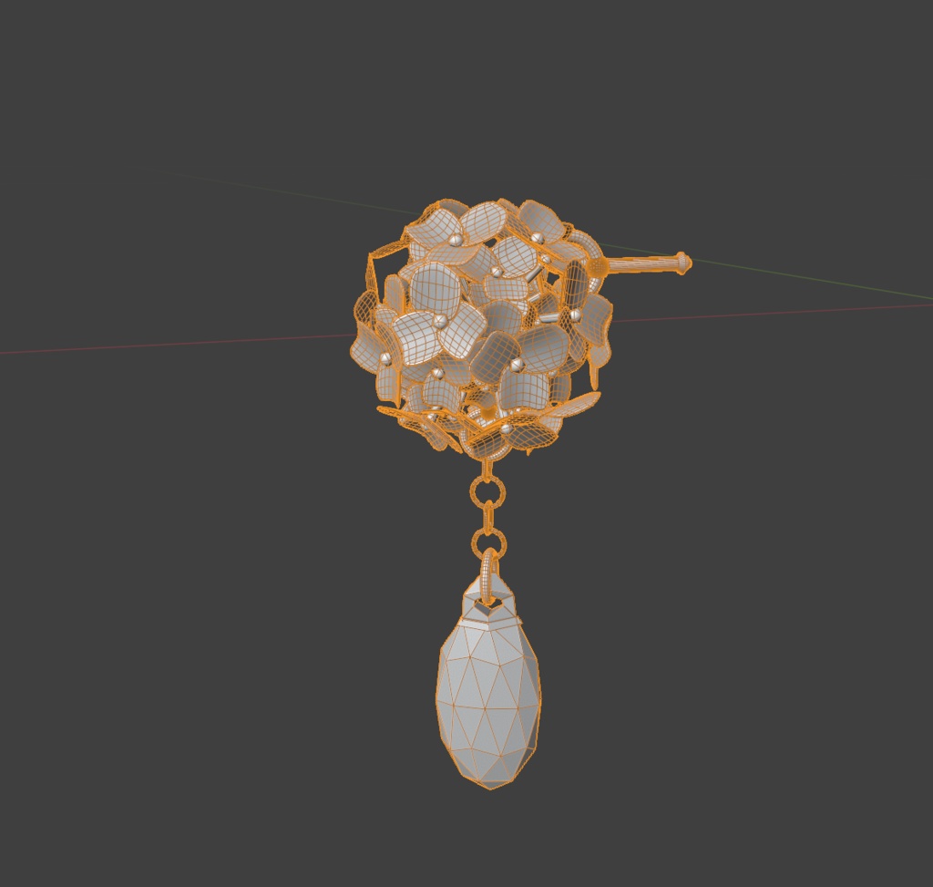 花球耳饰_Flower Balls earring