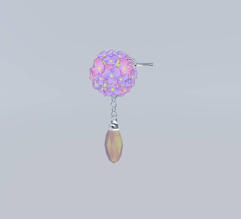 花球耳饰_Flower Balls earring