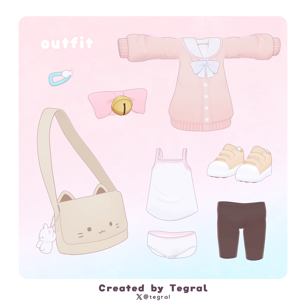 にゃもあ -Nyamoa-【オリジナル3Dモデル】