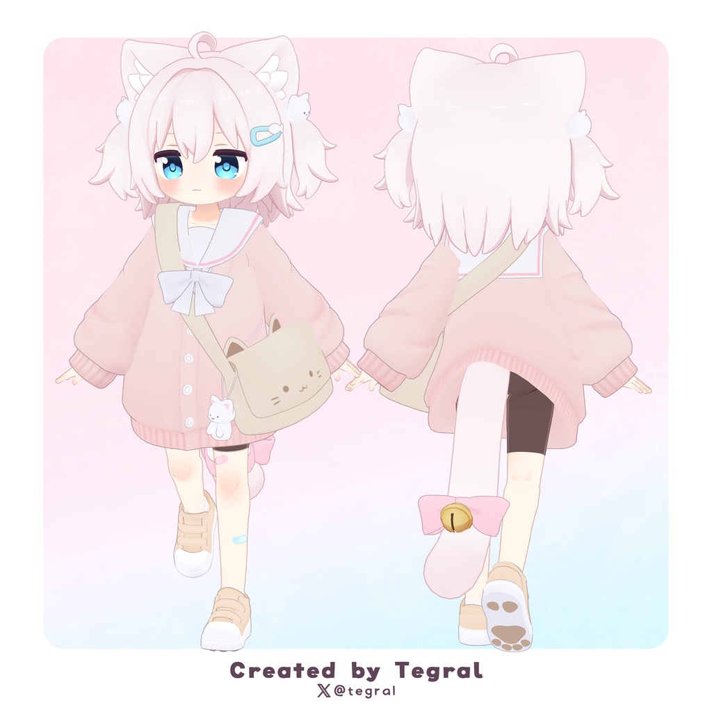 にゃもあ -Nyamoa-【オリジナル3Dモデル】