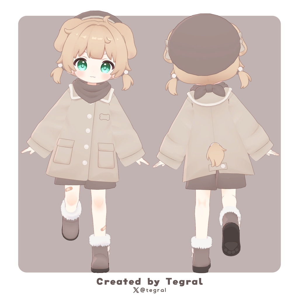 ふたごのるまころ -Twins Ruma&Coro-【オリジナル3Dモデル】