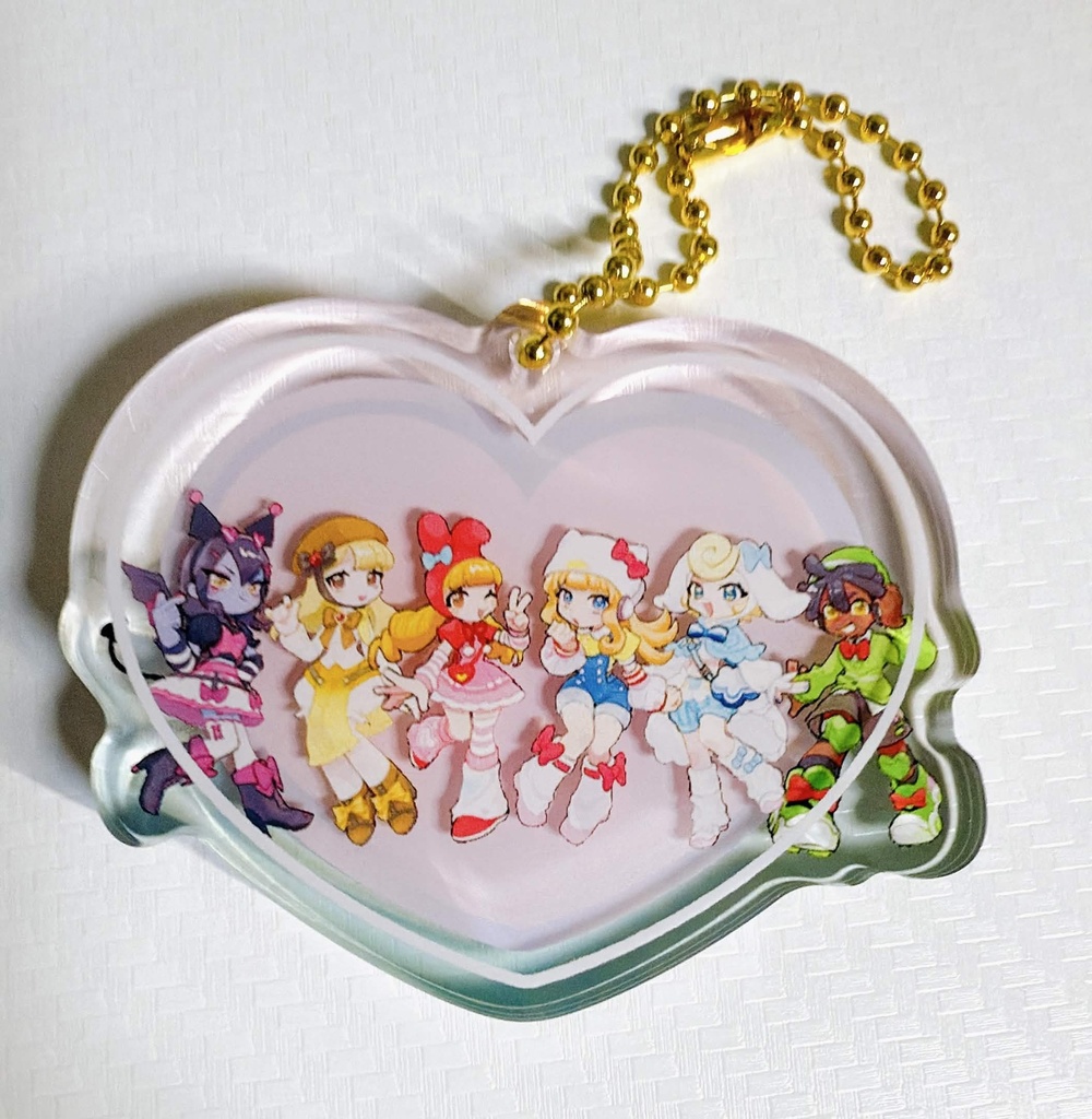 【FANMADE】自立する!ハートアクキー♡