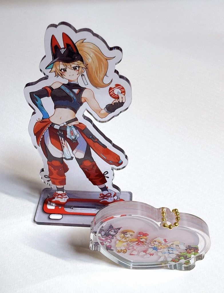 【FANMADE】自立する!ハートアクキー♡