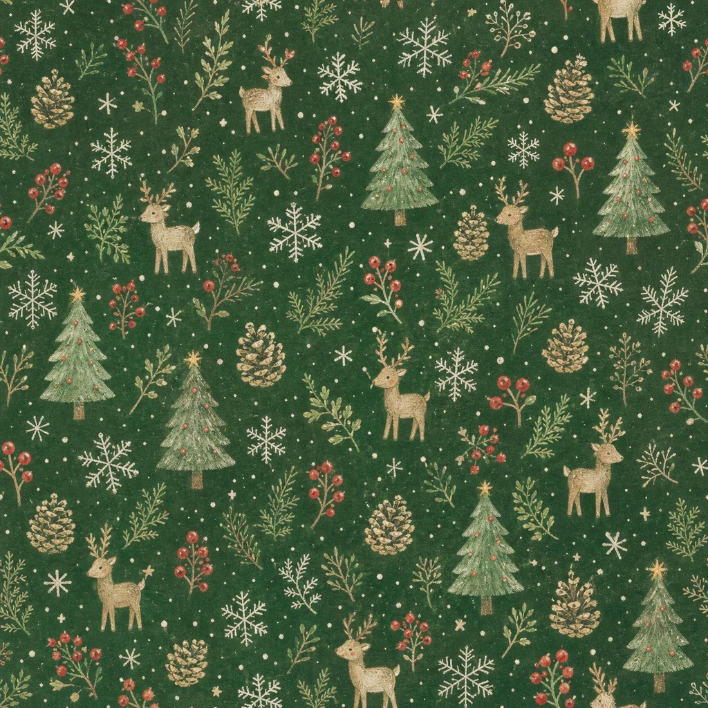 【商用利用OK】クリスマスデジタルペーパー8種+透過フレーム2種|3000×3000px PNG