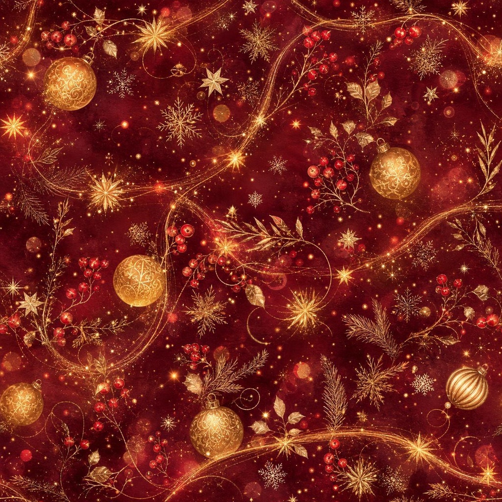 【商用利用OK】クリスマスデジタルペーパー8種+透過フレーム2種|3000×3000px PNG