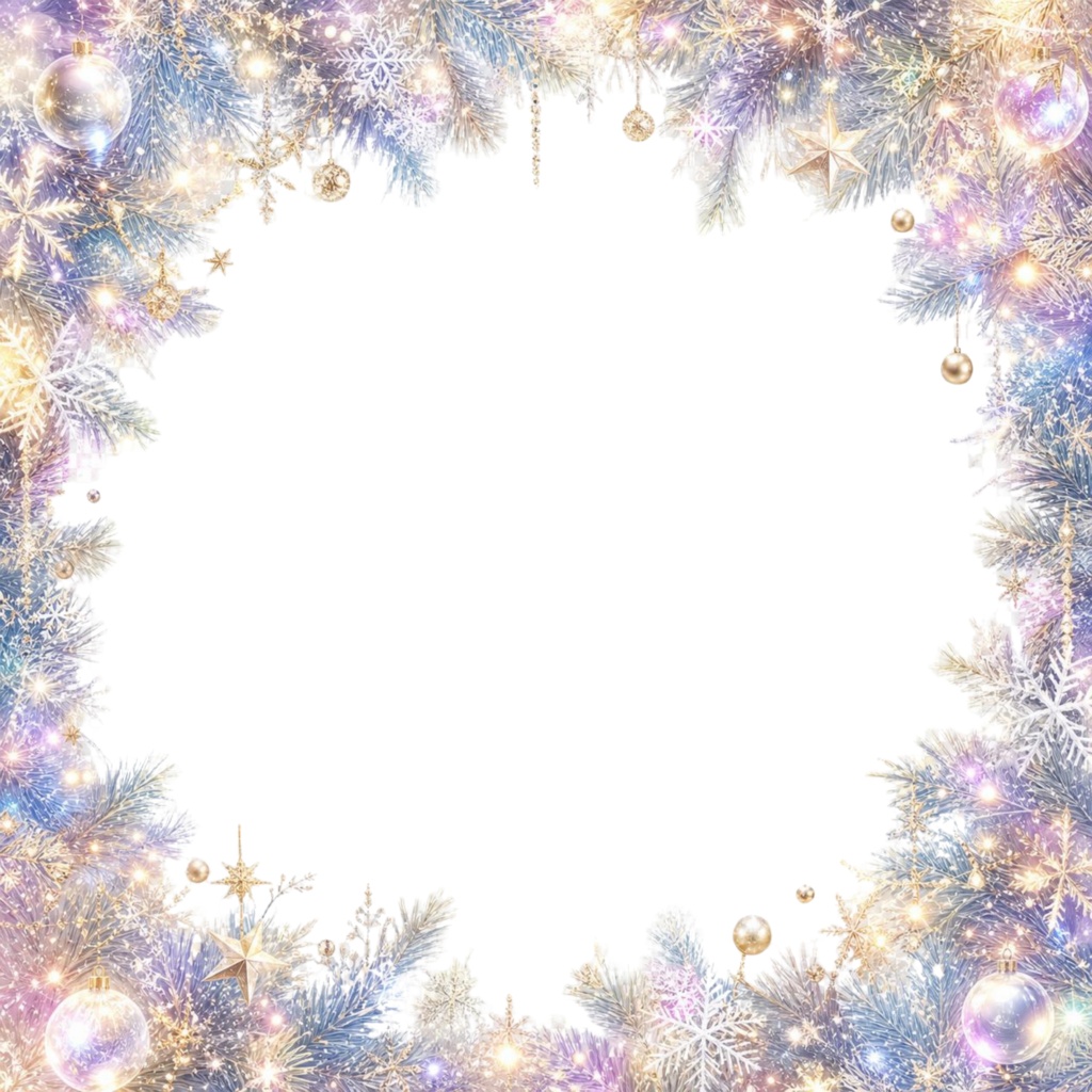 【商用利用OK】クリスマスデジタルペーパー8種+透過フレーム2種|3000×3000px PNG