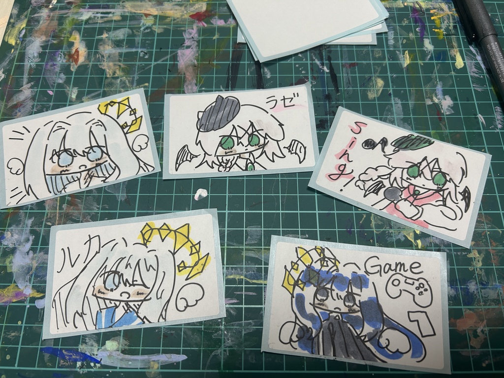 手描きステッカー