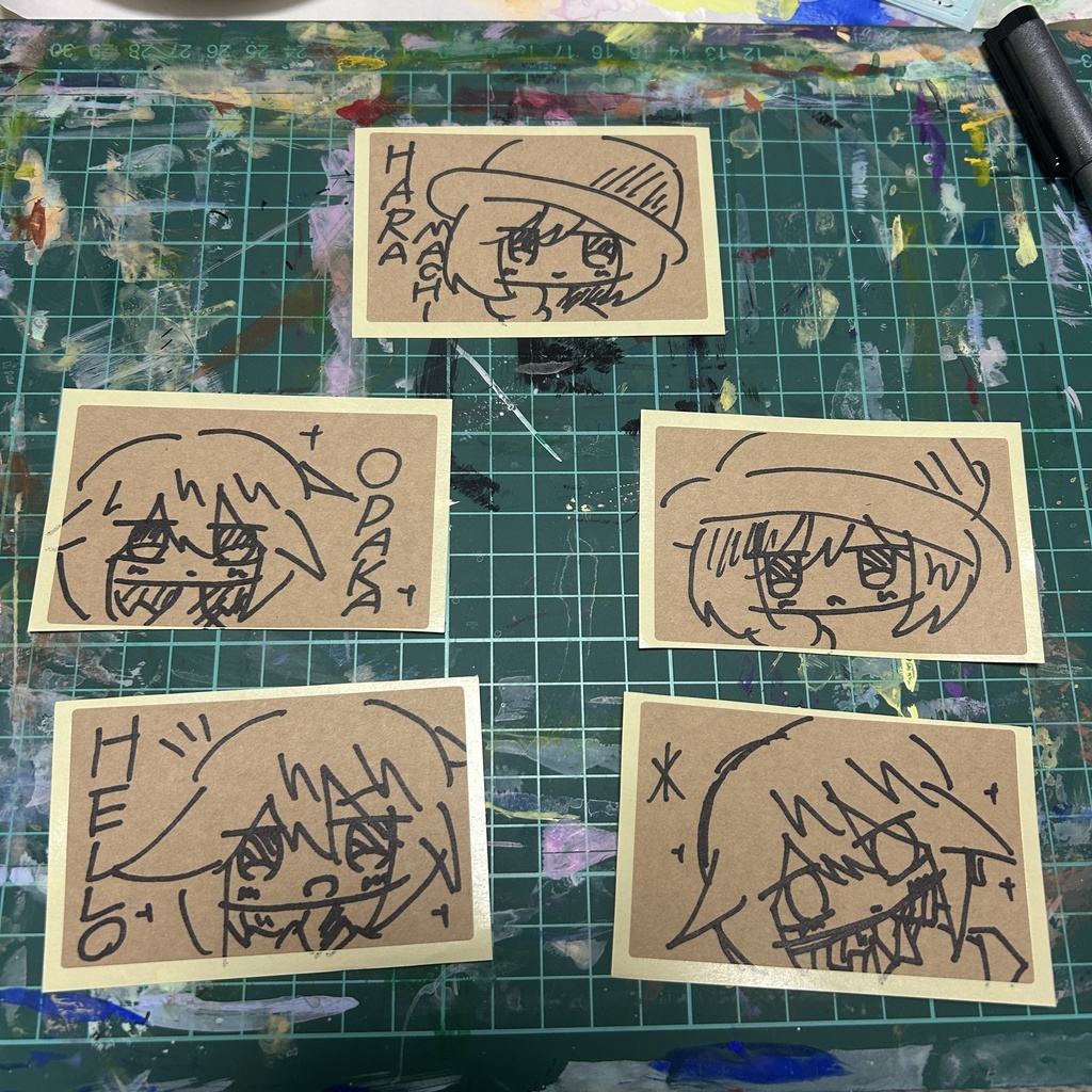 手描きステッカー