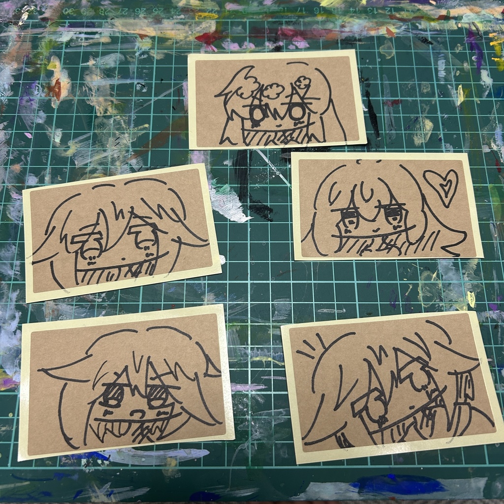 手描きステッカー