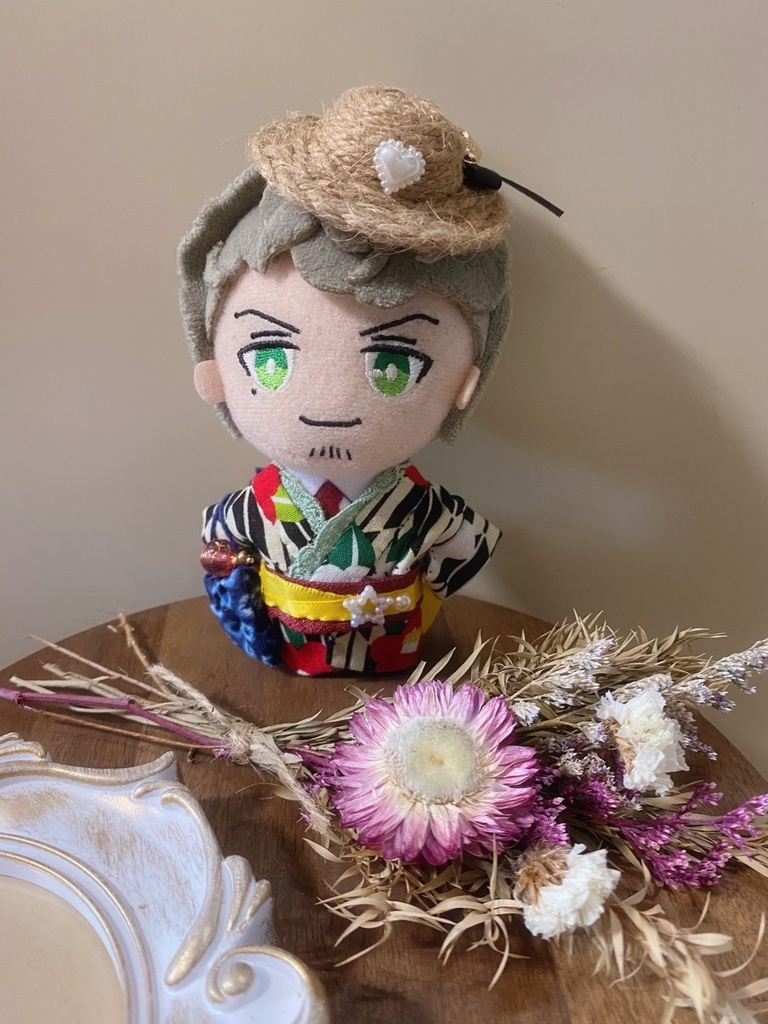 ぬい用麦わら帽子(クリップタイプ)