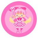 オトカドール ドット缶バッチストラップ あい