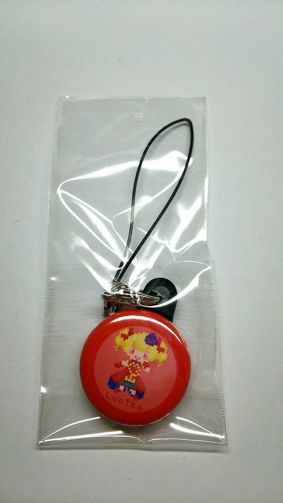 オトカドール ドット缶バッチストラップ ルシ子