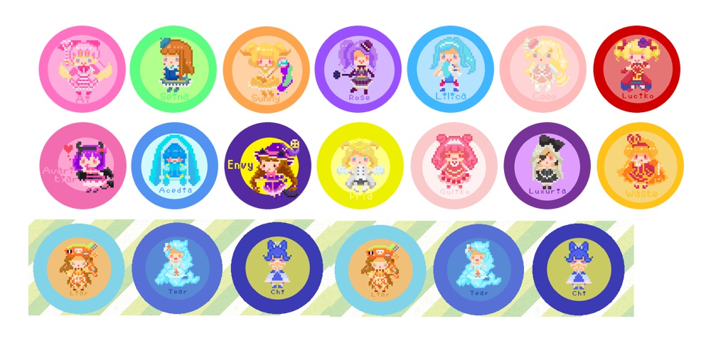  オトカドール　ドット缶バッチストラップ　超やっば～い！ミラクル優柔不断セット